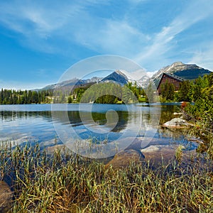 Štrbské Pleso Slovensko jarní pohled