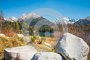 Strbske Pleso in Tatra Mountains in Slovakia