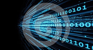 Stream of binary code