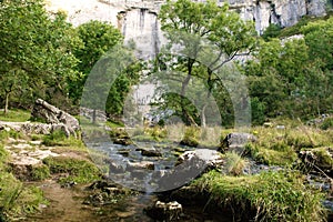 Stream at the bottom of Malham cove.