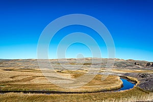 Stream Curving through Yellowstone