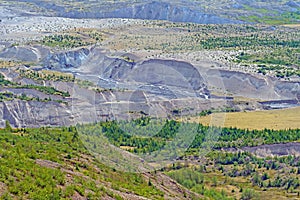 Stream Cutting Through the Pyroclastic Flow