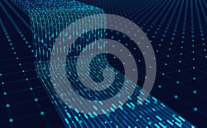 Stream, flow digital data. Big data analytics and business strategy for innovative solutions