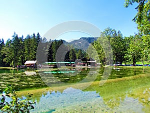 Stream flowing into Plansarsko jezero lake