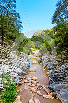 Stream in Goynuk Canyon. Nature in TÃ¼rkiye photo