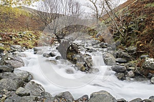 Stream leading down to a Lake