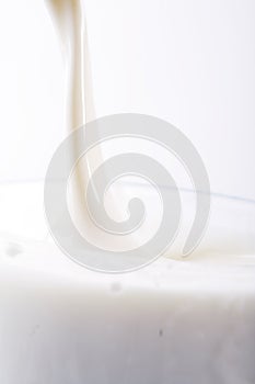 Stream of milk