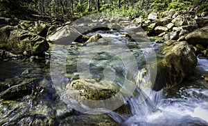 Stream in the mountains photo