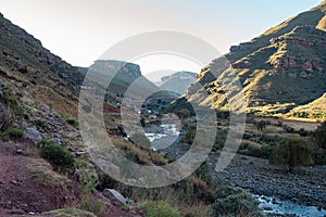 A stream in the mountains of Lesotho