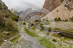 Stream near Artuch in Fann mountains, Tajikist
