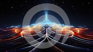 The stream of neural pulsations forms unique geometric patterns in the neural cosmos