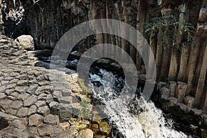 Stream and pond Meshushim in Israel