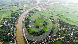 The stream of the Rapeepat Canal from Pa Sak River