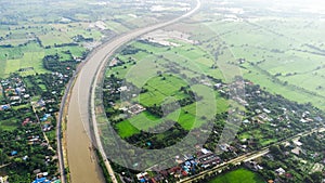 The stream of the Rapeepat Canal from Pa Sak River