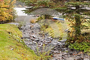 Stream running into Lake Gloriette