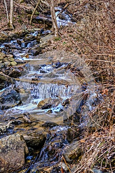 Stream Tumbling Over Rocks