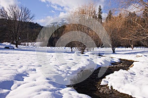 Stream in winter.