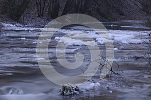 Stream in winter