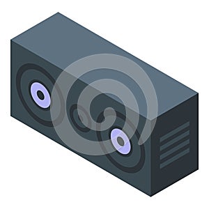 Streamer sound speaker icon, isometric style