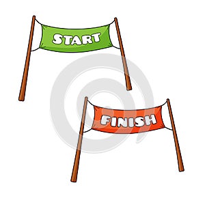 Streamers of Start and Finish