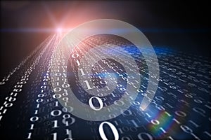 Streaming binary code backdrop