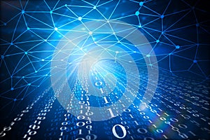 Binary code with polygonal mesh