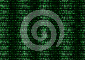 streaming binary code background.