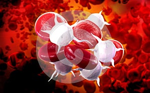 Streaming blood cells