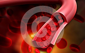 streaming blood cells