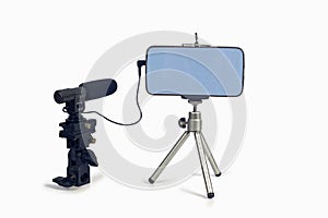streaming video live with smart phone and microphone