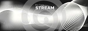 Streaming Backgrounds. Monochrome Particles