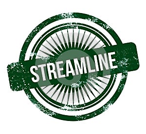 Streamline - green grunge stamp