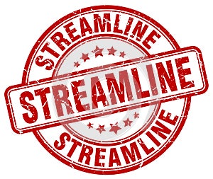 streamline red stamp