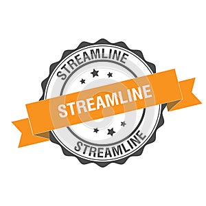 Streamline stamp illustration