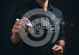 Document management system dms software for business automation and workflow optimization process