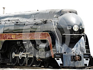 Streamlined 611 locomotive at Strasburg Railroad