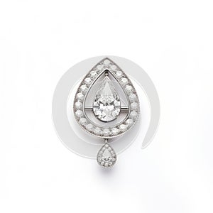 Streamlined Pendant With Large Diamond And Oval Diamonds