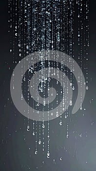 Streaming Digital Data Particles Abstract Background