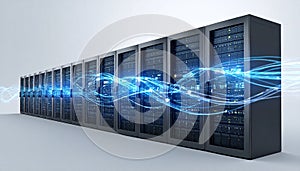 HighSpeed Data Flow Through Network Server Racks