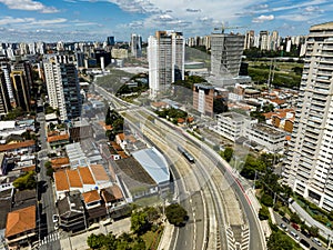 Street aerial view. Sao Paulo, Brazil. photo