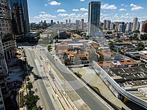 Street aerial view. Sao Paulo, Brazil. photo