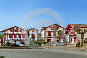 Street in Ainhoa, Pyrenees-Atlantiques, France