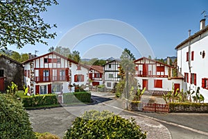 Street in Ainhoa, Pyrenees-Atlantiques, France