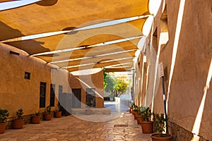 Street at Al Bastakia Historic Neighbourhood Dubai UAE