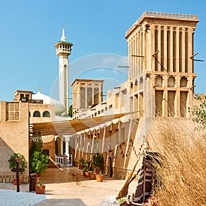 Street in Al Fahidi quarter in Old Dubai