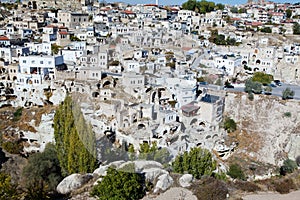 Street of ancient Ortahisar, Cappadocia