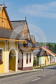 Street of ancient town Spisska Sobota. Poprad city, Slovakia