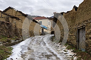 Street in Antartiko village, Florina, Greece