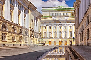 Street Architect Rossi and Alexandrinsky Theater in St. Petersburg photo