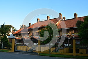 Street and architecture of Gramado city